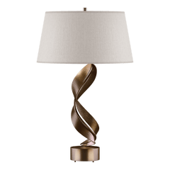 Hubbardton Forge Folio Table Lamp 272920 - Artful Hand-Forged Steel Design, Dimmable Functionality, 25.1” Height