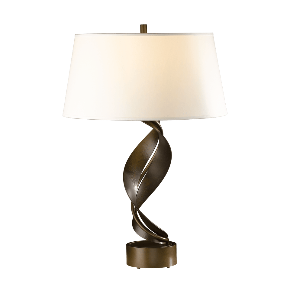 Hubbardton Forge Folio Table Lamp 272920 - Artful Hand-Forged Steel Design, Dimmable Functionality, 25.1” Height