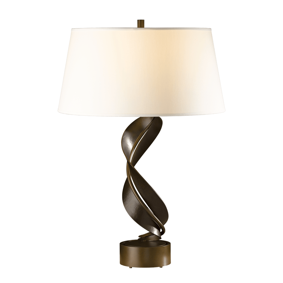 Hubbardton Forge Folio Table Lamp 272920 - Artful Hand-Forged Steel Design, Dimmable Functionality, 25.1” Height