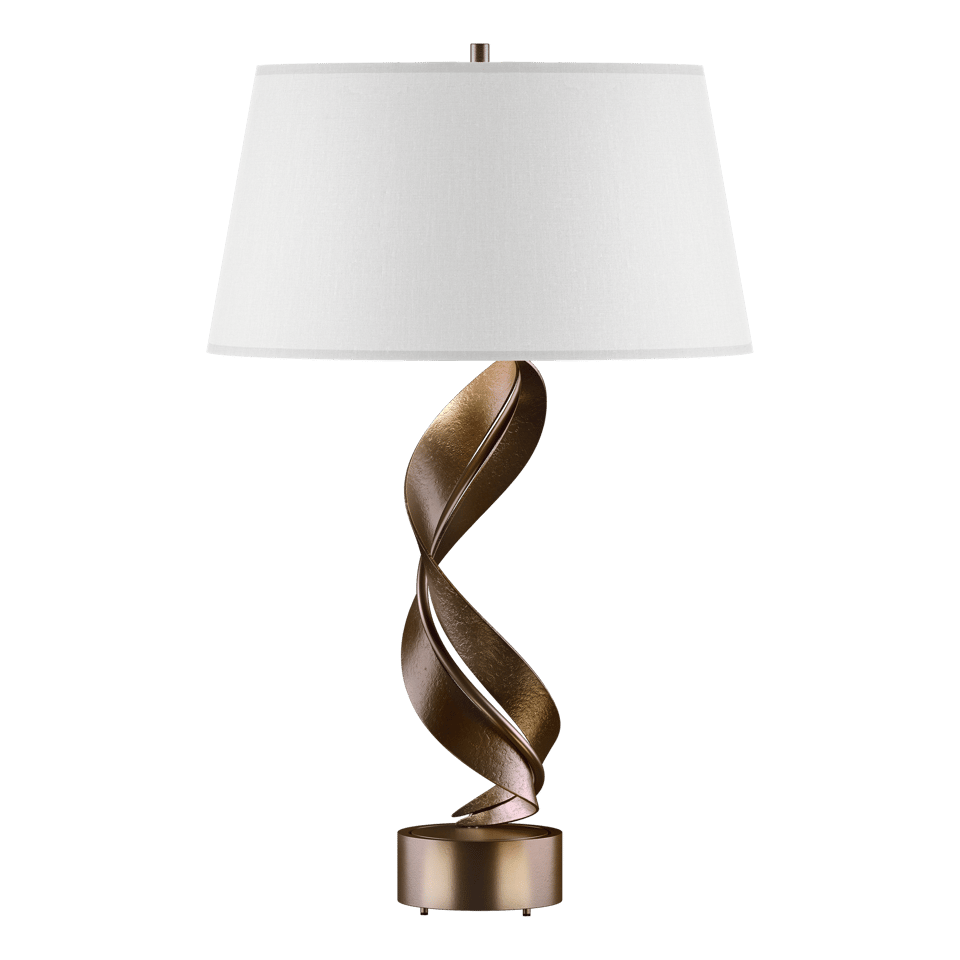 Hubbardton Forge Folio Table Lamp 272920 - Artful Hand-Forged Steel Design, Dimmable Functionality, 25.1” Height