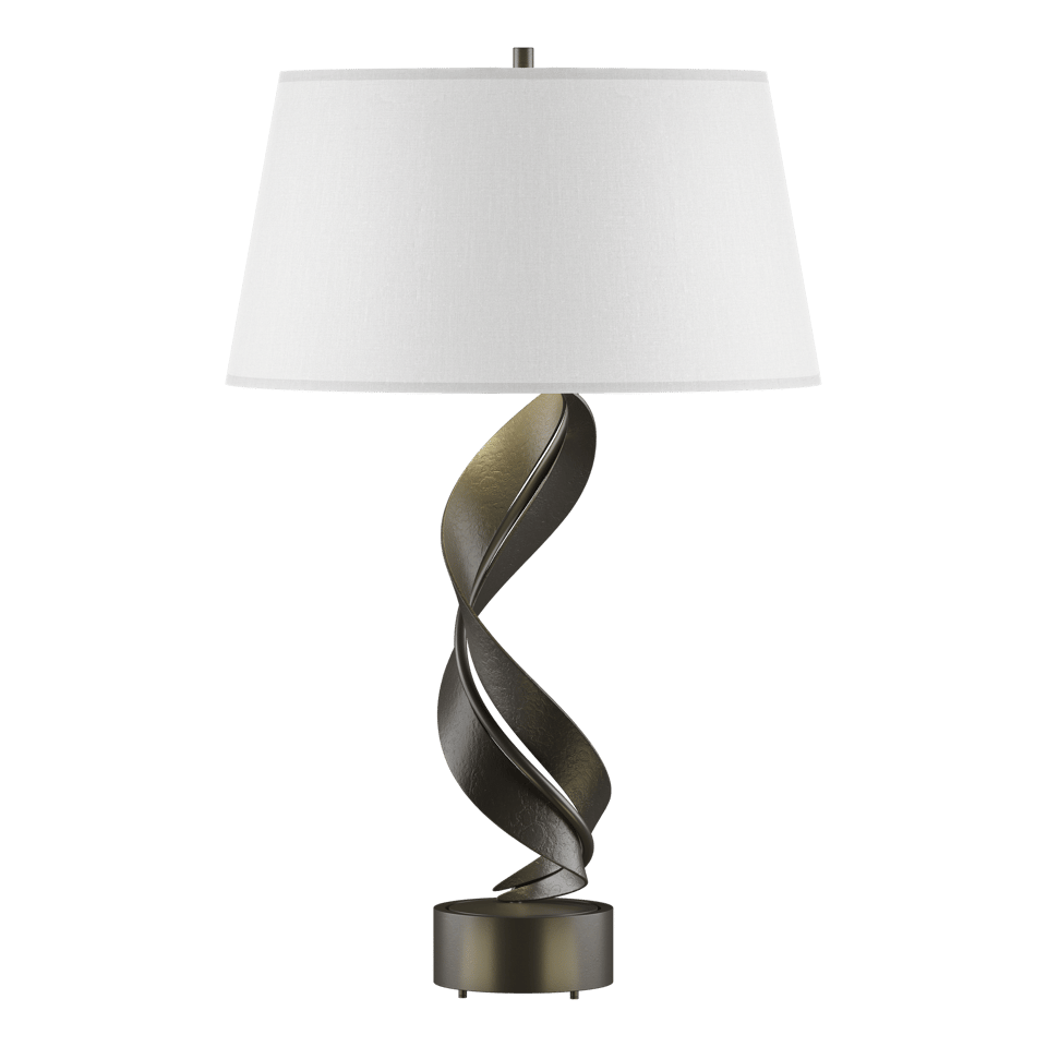 Hubbardton Forge Folio Table Lamp 272920 - Artful Hand-Forged Steel Design, Dimmable Functionality, 25.1” Height