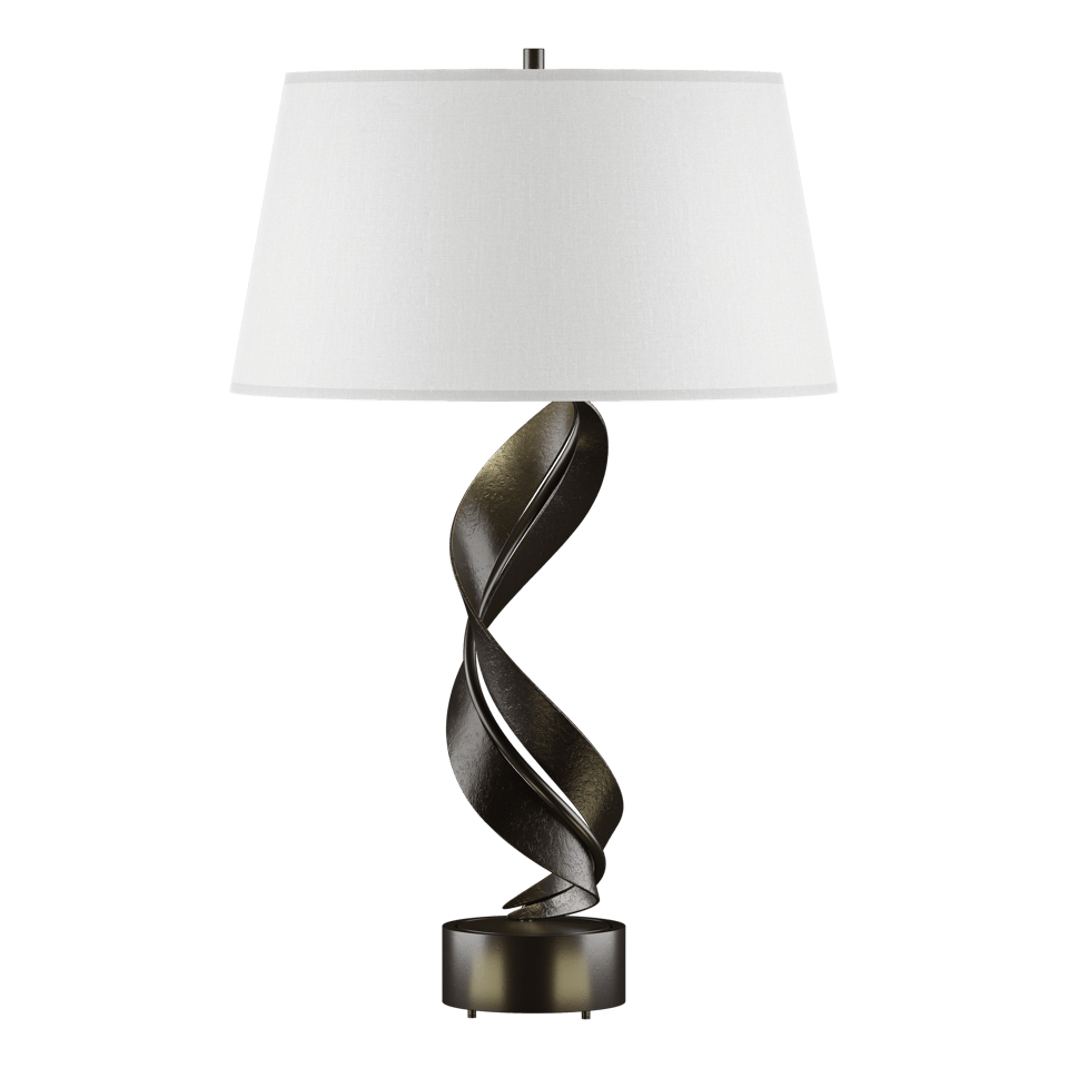 Hubbardton Forge Folio Table Lamp 272920 - Artful Hand-Forged Steel Design, Dimmable Functionality, 25.1” Height