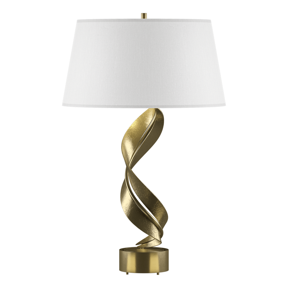 Hubbardton Forge Folio Table Lamp 272920 - Artful Hand-Forged Steel Design, Dimmable Functionality, 25.1” Height