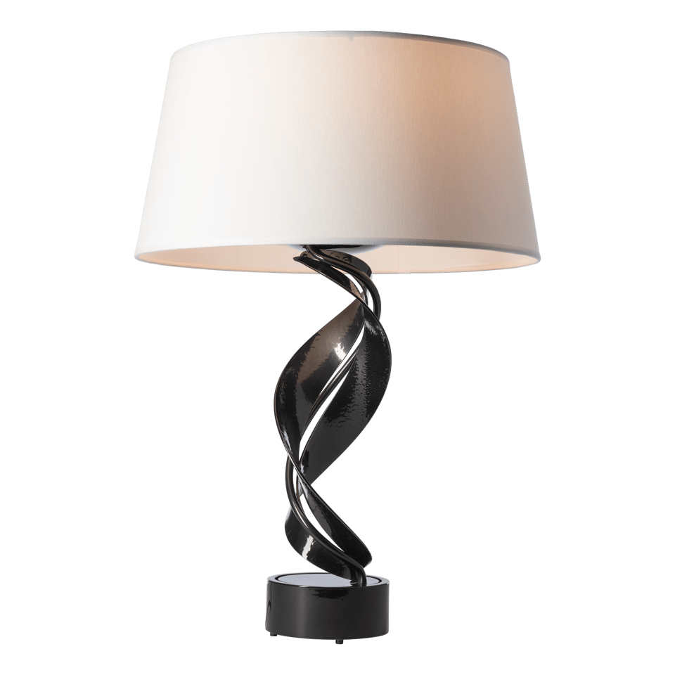 Hubbardton Forge Folio Table Lamp 272920 - Artful Hand-Forged Steel Design, Dimmable Functionality, 25.1” Height