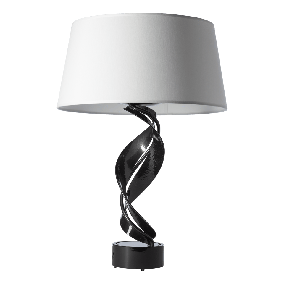 Hubbardton Forge Folio Table Lamp 272920 - Artful Hand-Forged Steel Design, Dimmable Functionality, 25.1” Height