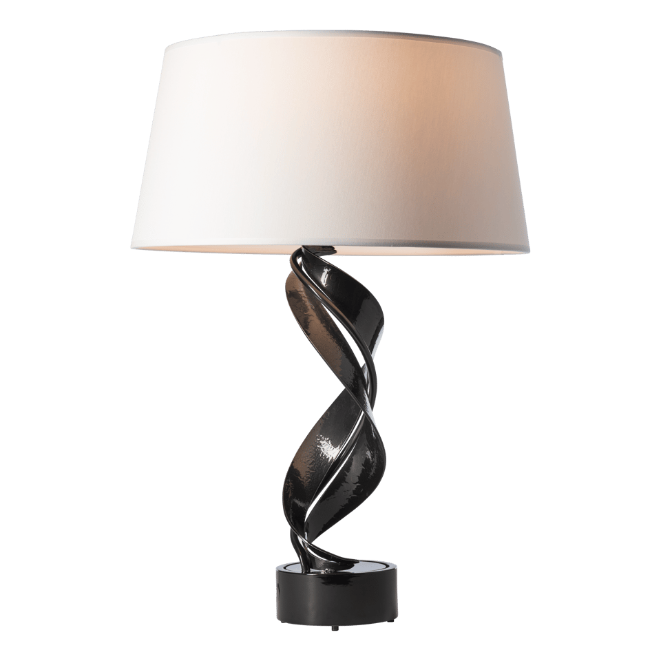 Hubbardton Forge Folio Table Lamp 272920 - Artful Hand-Forged Steel Design, Dimmable Functionality, 25.1” Height