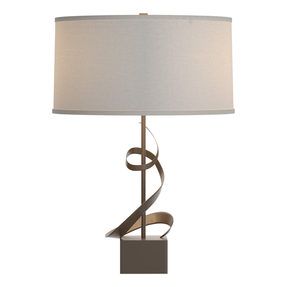 Gallery Spiral Table Lamp by Hubbardton Forge - Handcrafted, Dimmable, Custom Finish Options