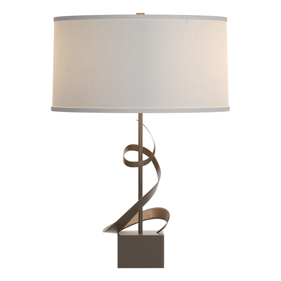 Gallery Spiral Table Lamp by Hubbardton Forge - Handcrafted, Dimmable, Custom Finish Options