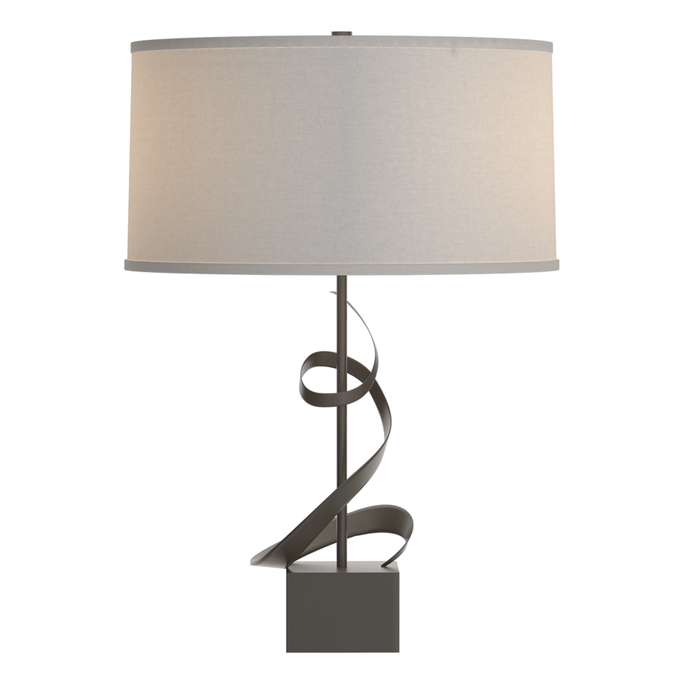 Gallery Spiral Table Lamp by Hubbardton Forge - Handcrafted, Dimmable, Custom Finish Options