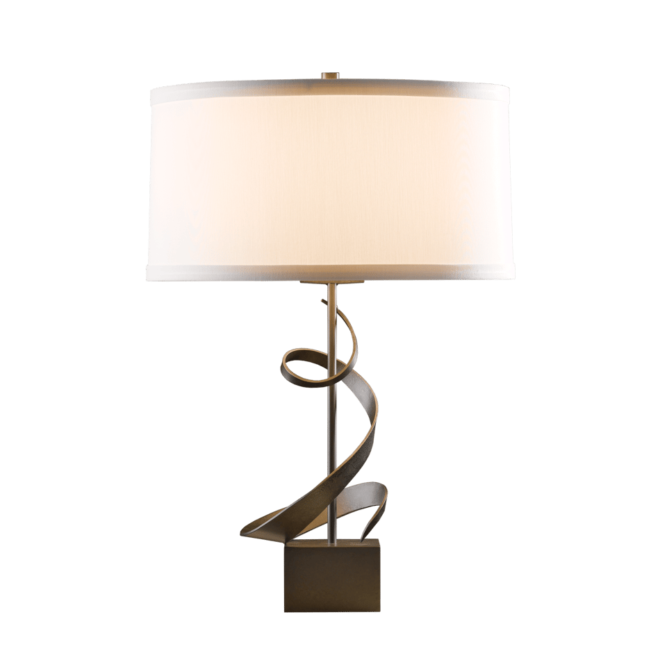 Gallery Spiral Table Lamp by Hubbardton Forge - Handcrafted, Dimmable, Custom Finish Options