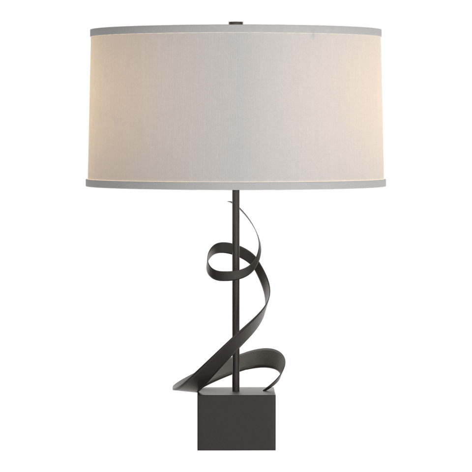 Gallery Spiral Table Lamp by Hubbardton Forge - Handcrafted, Dimmable, Custom Finish Options