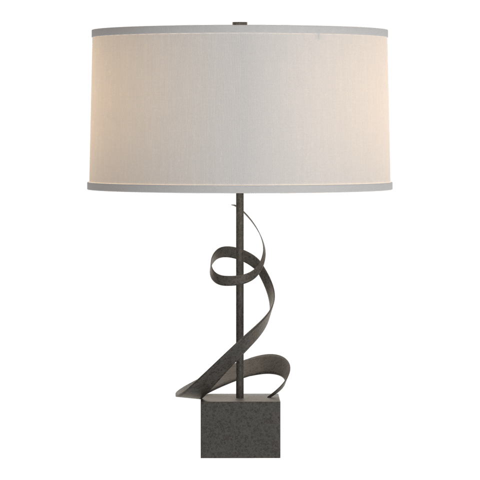 Gallery Spiral Table Lamp by Hubbardton Forge - Handcrafted, Dimmable, Custom Finish Options