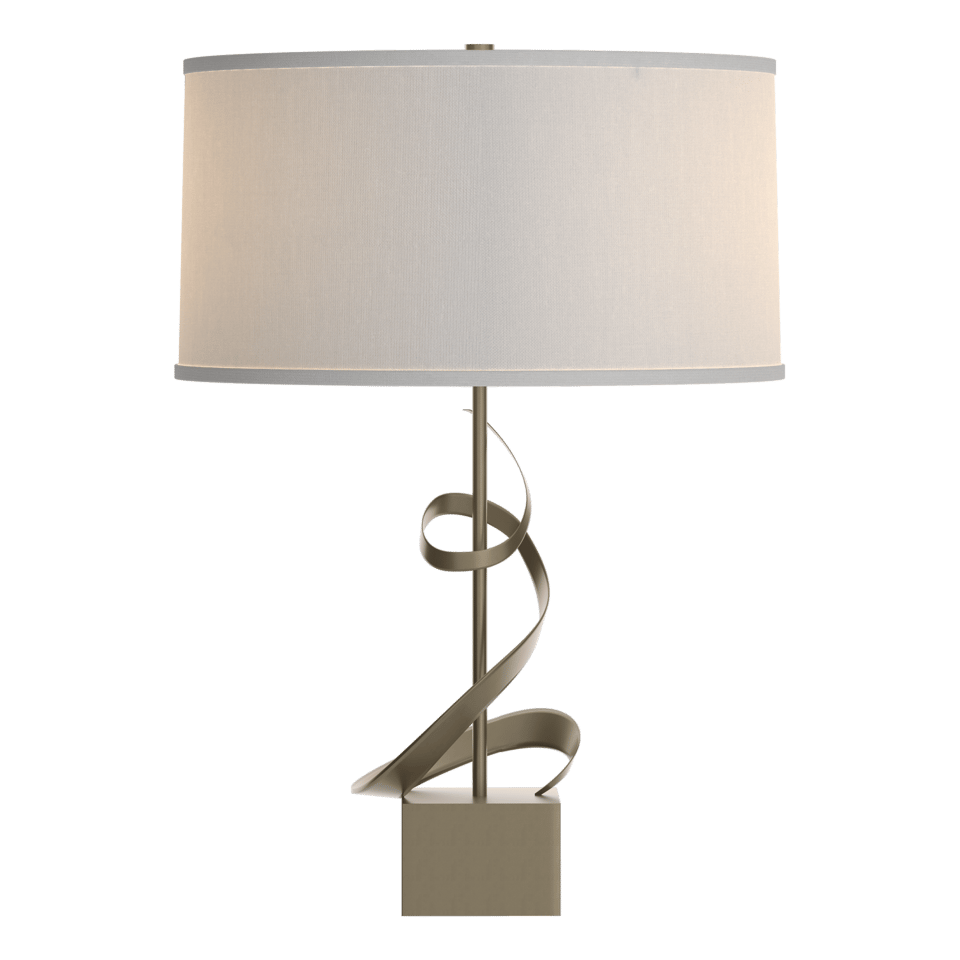 Gallery Spiral Table Lamp by Hubbardton Forge - Handcrafted, Dimmable, Custom Finish Options