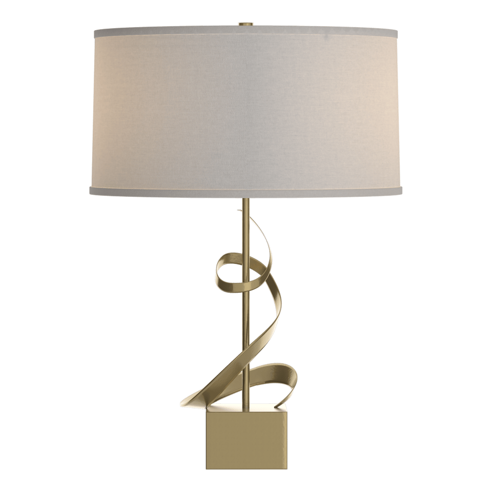 Gallery Spiral Table Lamp by Hubbardton Forge - Handcrafted, Dimmable, Custom Finish Options