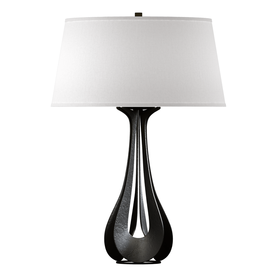 Hubbardton Forge Lino Table Lamp - Artisan Crafted Lighting With Linen Shade, Dimmable E26 Bulb