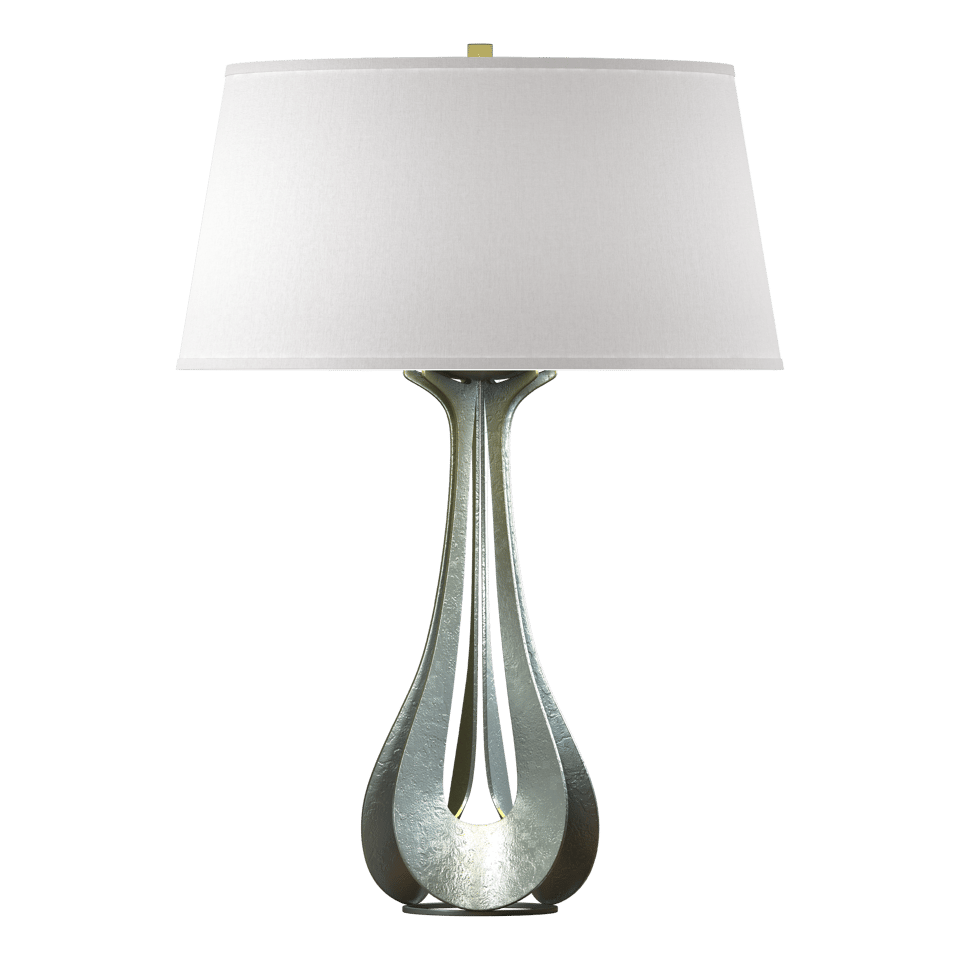 Hubbardton Forge Lino Table Lamp - Artisan Crafted Lighting With Linen Shade, Dimmable E26 Bulb