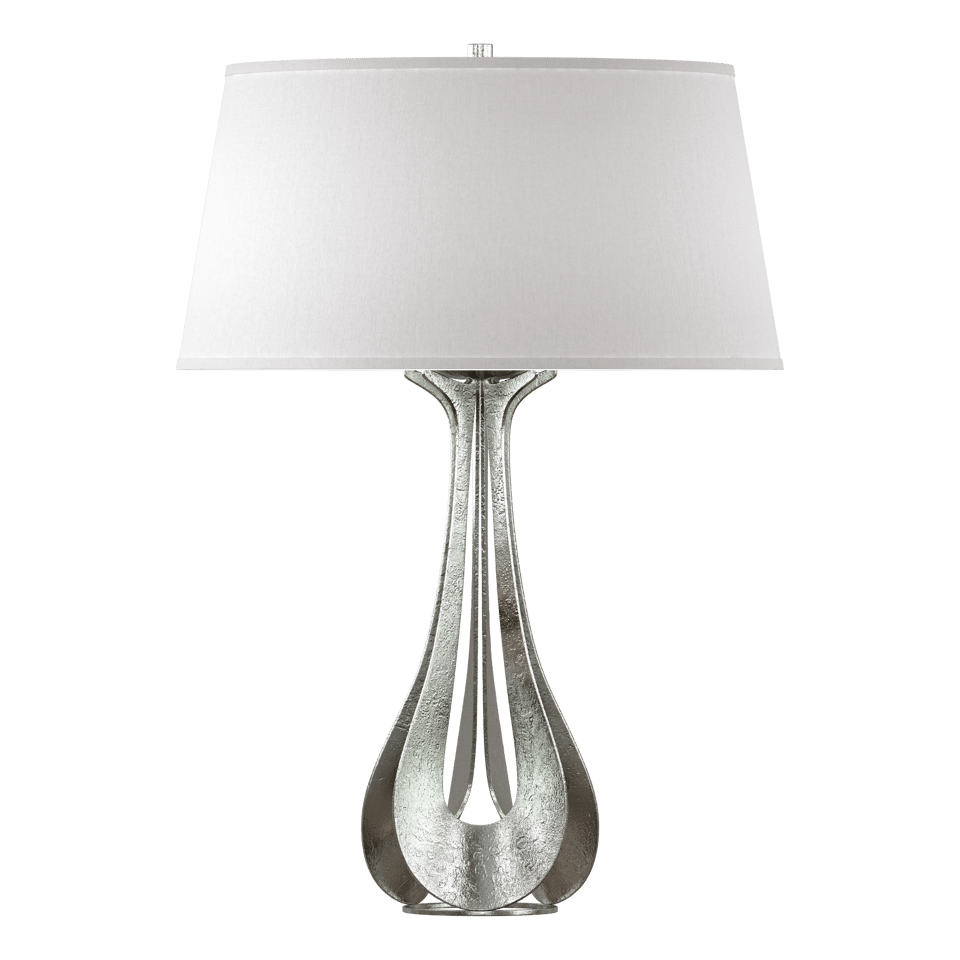 Hubbardton Forge Lino Table Lamp - Artisan Crafted Lighting With Linen Shade, Dimmable E26 Bulb