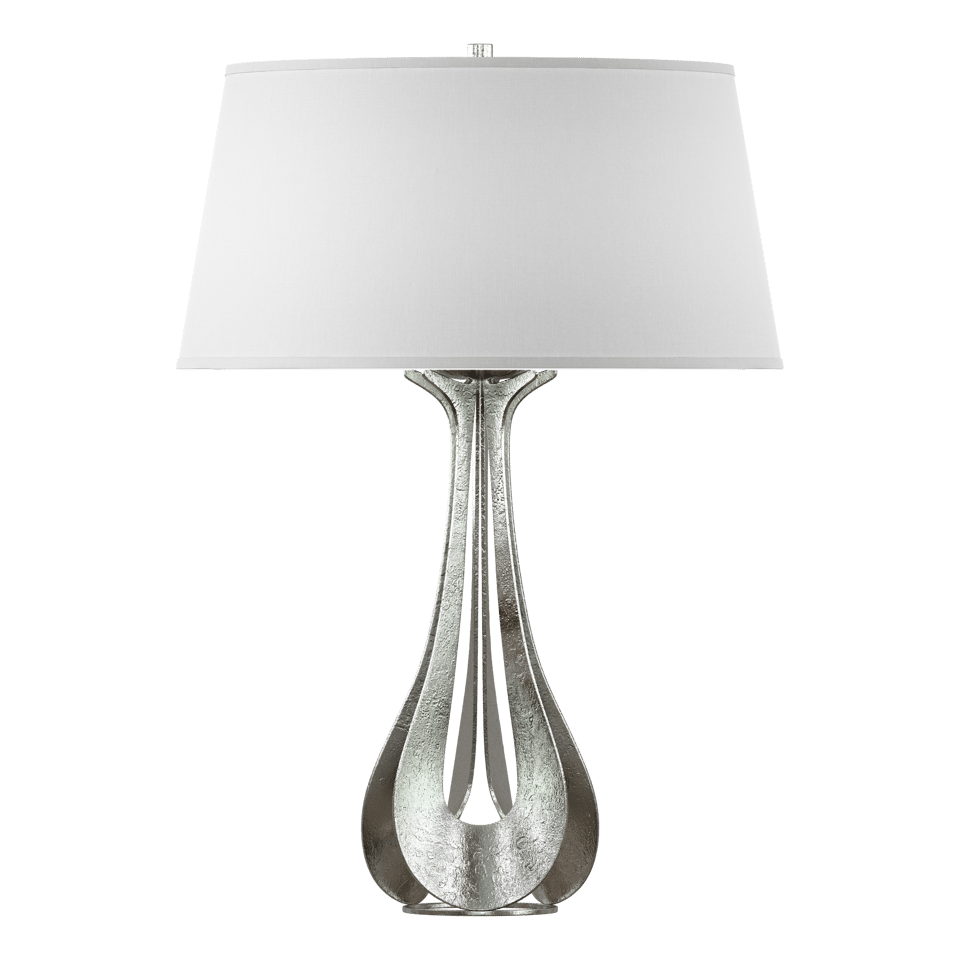 Hubbardton Forge Lino Table Lamp - Artisan Crafted Lighting With Linen Shade, Dimmable E26 Bulb