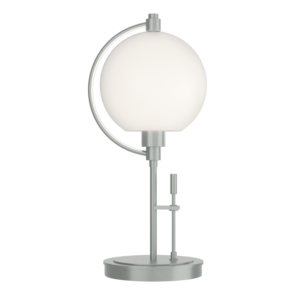 Pluto Table Lamp by Hubbardton Forge, Handcrafted, Dimmable, Customizable Finish, 19.3" Tall