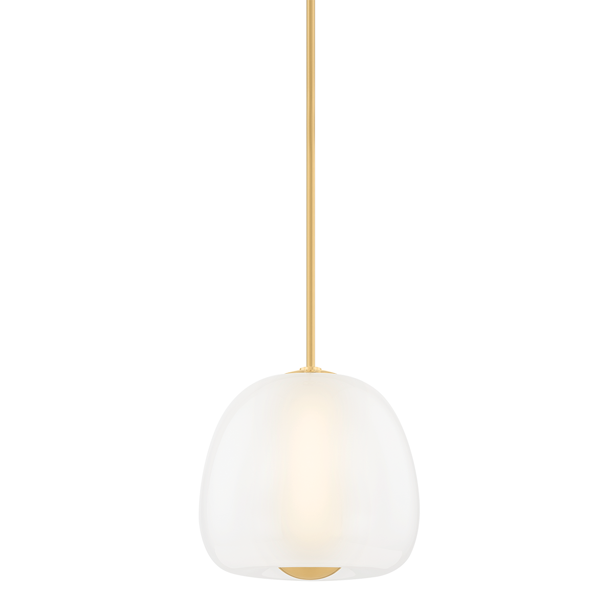 Hudson Valley Scranton Pendant 3015 - Elegant Hanging Light with Etched Glass & Opal Glow