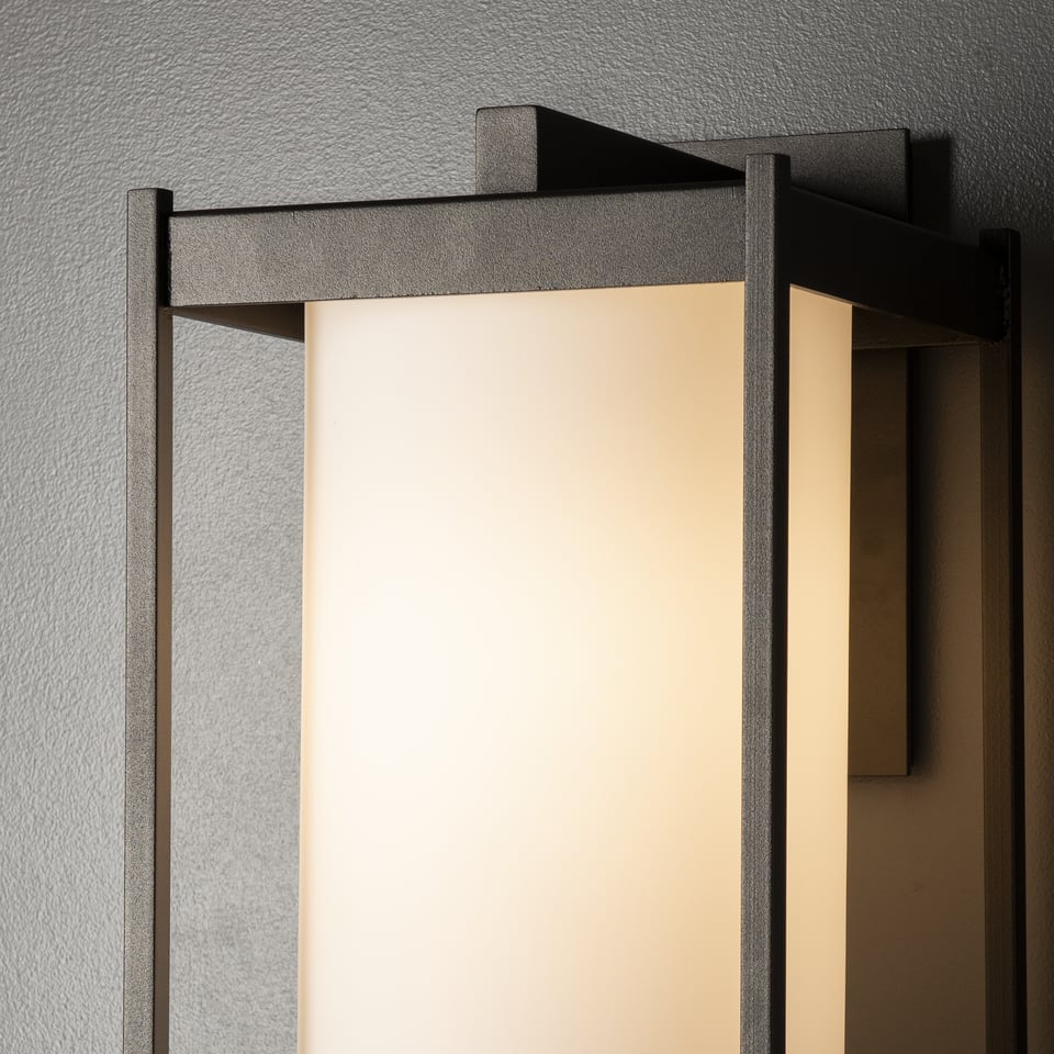 Cela Large Outdoor Sconce 16.3" by Hubbardton Forge - Dimmable Blown Glass & Durable Aluminum