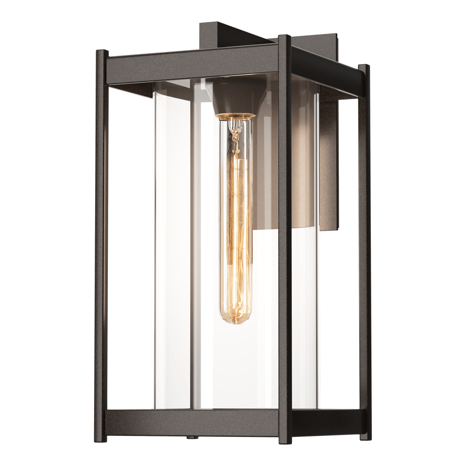 Cela Large Outdoor Sconce 16.3" by Hubbardton Forge - Dimmable Blown Glass & Durable Aluminum