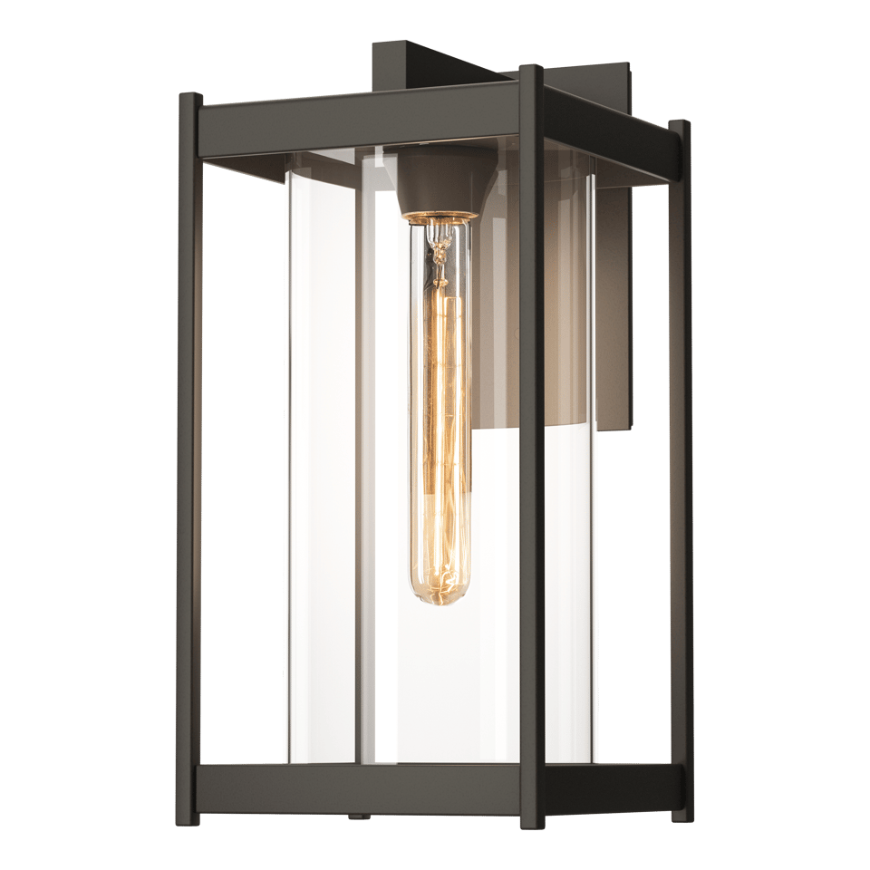 Cela Large Outdoor Sconce 16.3" by Hubbardton Forge - Dimmable Blown Glass & Durable Aluminum