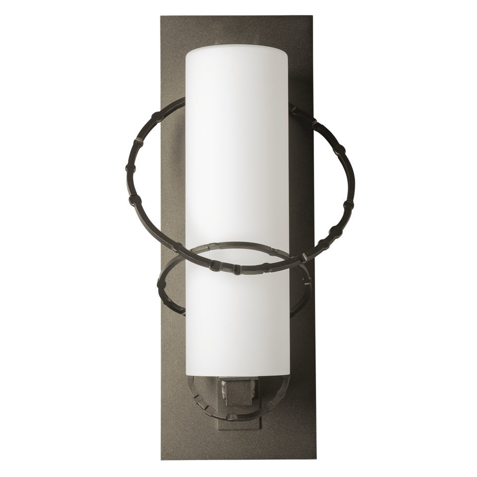 Olympus Small Outdoor Sconce by Hubbardton Forge – Handcrafted Metal and Glass Design, Multiple Finishes