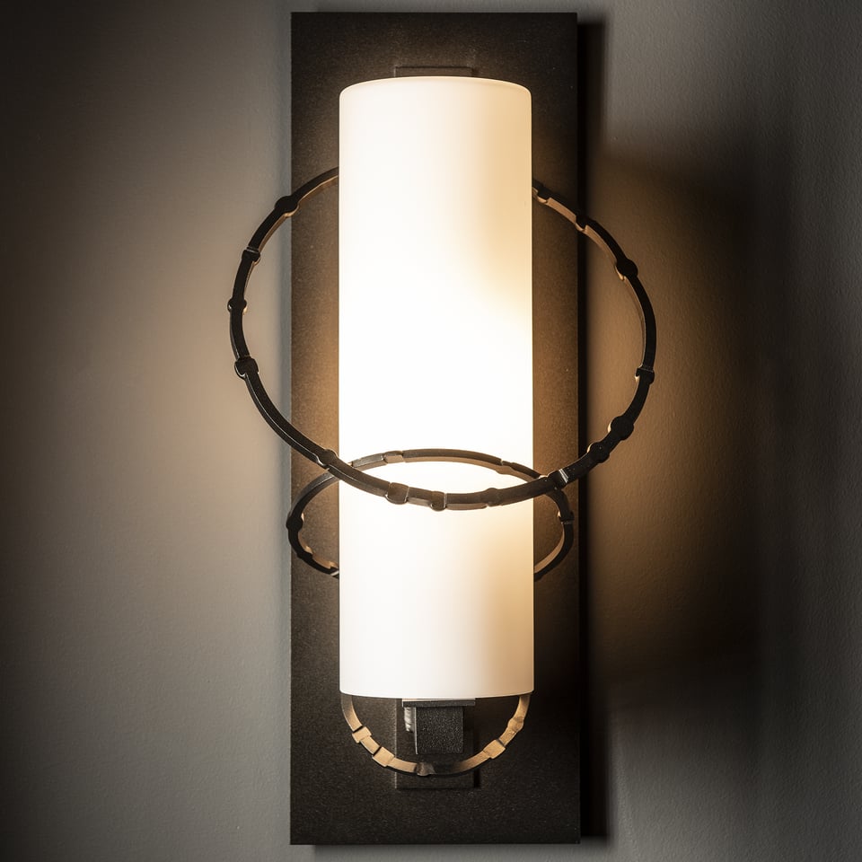 Olympus Small Outdoor Sconce by Hubbardton Forge – Handcrafted Metal and Glass Design, Multiple Finishes