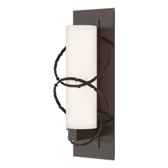 Olympus Small Outdoor Sconce by Hubbardton Forge – Handcrafted Metal and Glass Design, Multiple Finishes