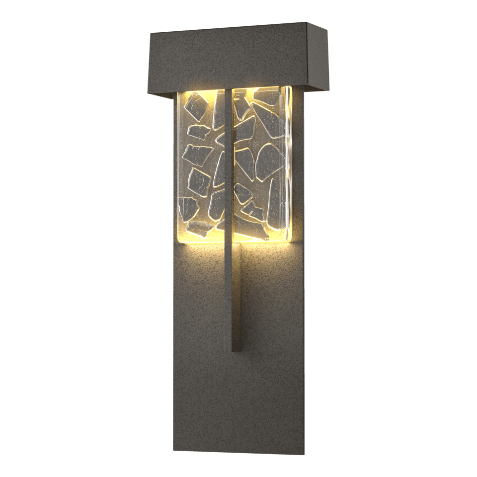 Hubbardton Forge Shard XL Outdoor Sconce - 15W LED, Weather Resistant, Multiple Finishes Available