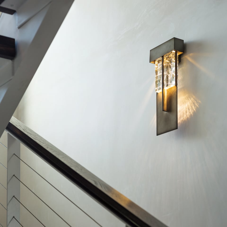 Hubbardton Forge Shard XL Outdoor Sconce - 15W LED, Weather Resistant, Multiple Finishes Available