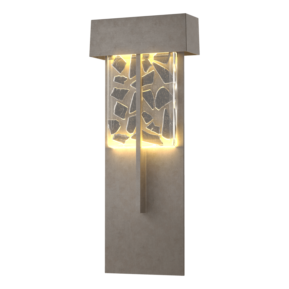 Hubbardton Forge Shard XL Outdoor Sconce - 15W LED, Weather Resistant, Multiple Finishes Available