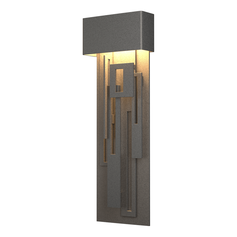 Hubbardton Forge Collage 27" Dark Sky Friendly LED Outdoor Sconce, Energy Efficient 350 Lumen Lighting