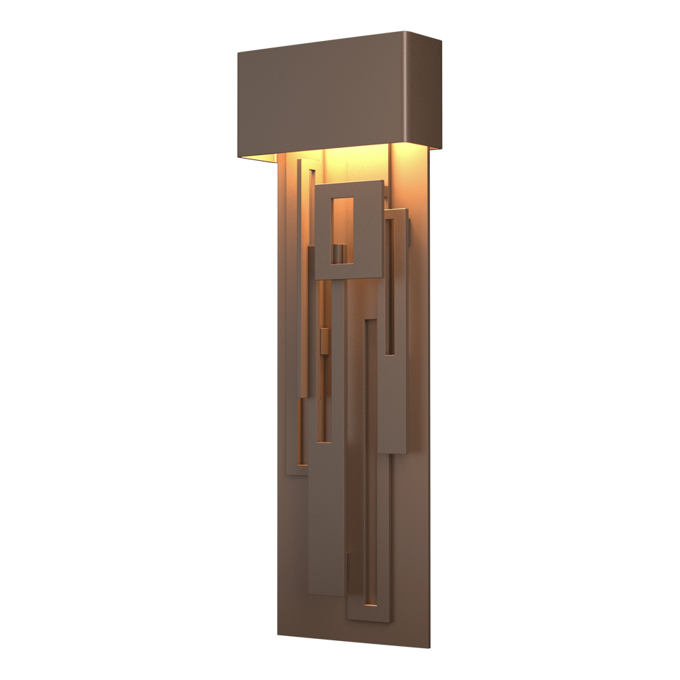 Hubbardton Forge Collage 27" Dark Sky Friendly LED Outdoor Sconce, Energy Efficient 350 Lumen Lighting