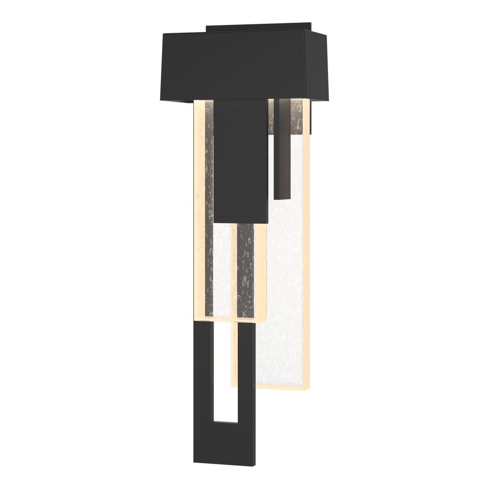 Rainfall LED Outdoor Sconce 11W by Hubbardton Forge - Dimmable, UL Listed, Clear Seeded Glass, 250 Lumens