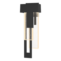 Rainfall LED Outdoor Sconce 11W by Hubbardton Forge - Dimmable, UL Listed, Clear Seeded Glass, 250 Lumens