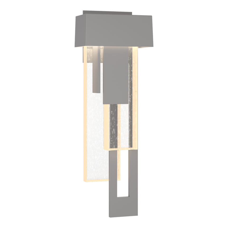 Rainfall LED Outdoor Sconce 11W by Hubbardton Forge - Dimmable, UL Listed, Clear Seeded Glass, 250 Lumens