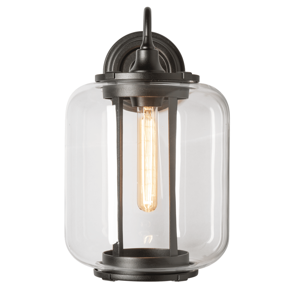 Hubbardton Forge Fairwinds 14.7" Large Outdoor Sconce - Dimmable, Weather-Resistant, Elegant Glass Shade