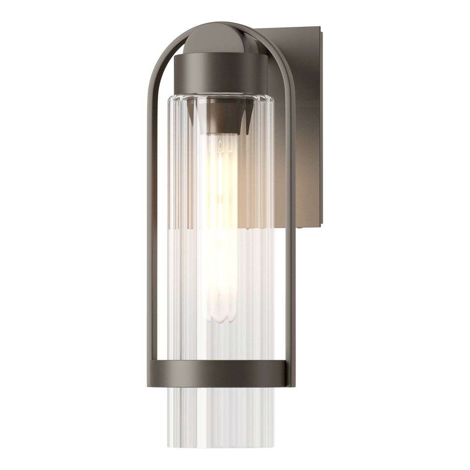 Hubbardton Forge Alcove 15.8" Small Outdoor Sconce With Dimmable Feature & UL Wet Rating