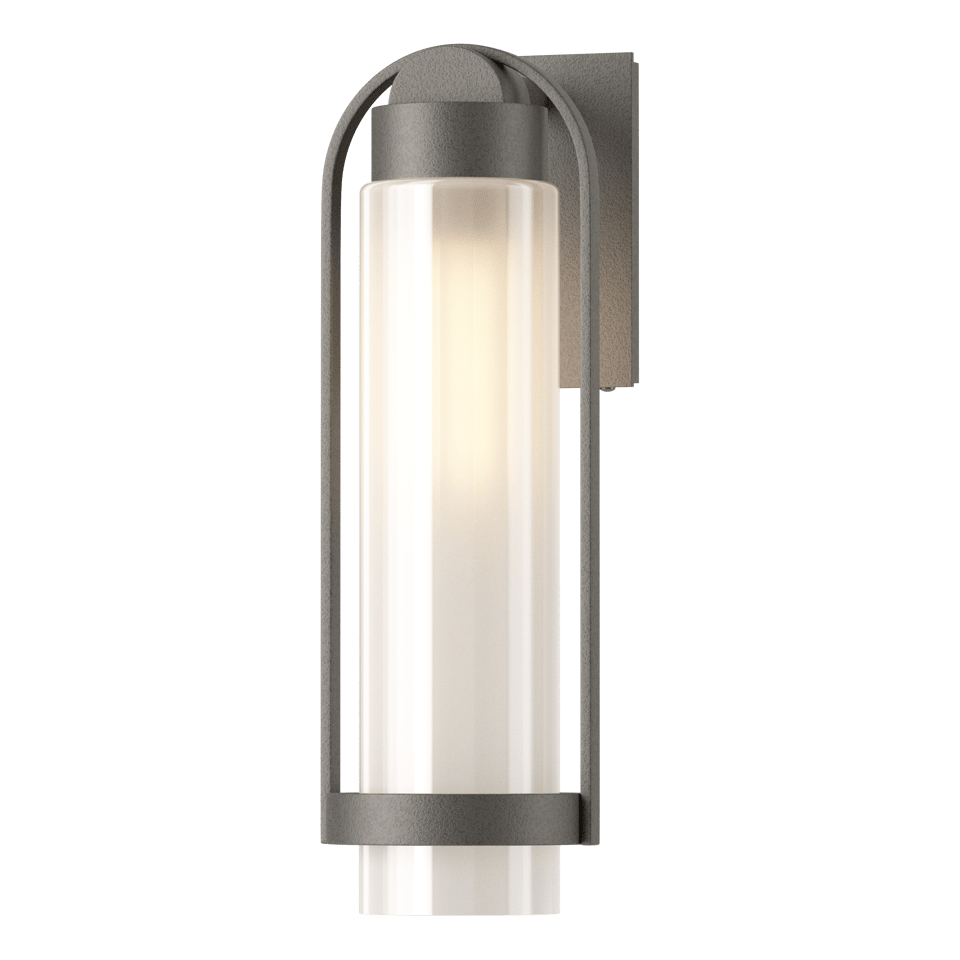 Hubbardton Forge Alcove Medium Outdoor Sconce 100W Dimmable 19.6" Modern Design UL Wet Rated