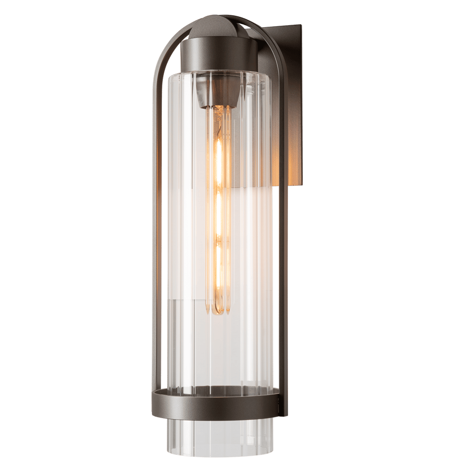 Hubbardton Forge Alcove Medium Outdoor Sconce 100W Dimmable 19.6" Modern Design UL Wet Rated