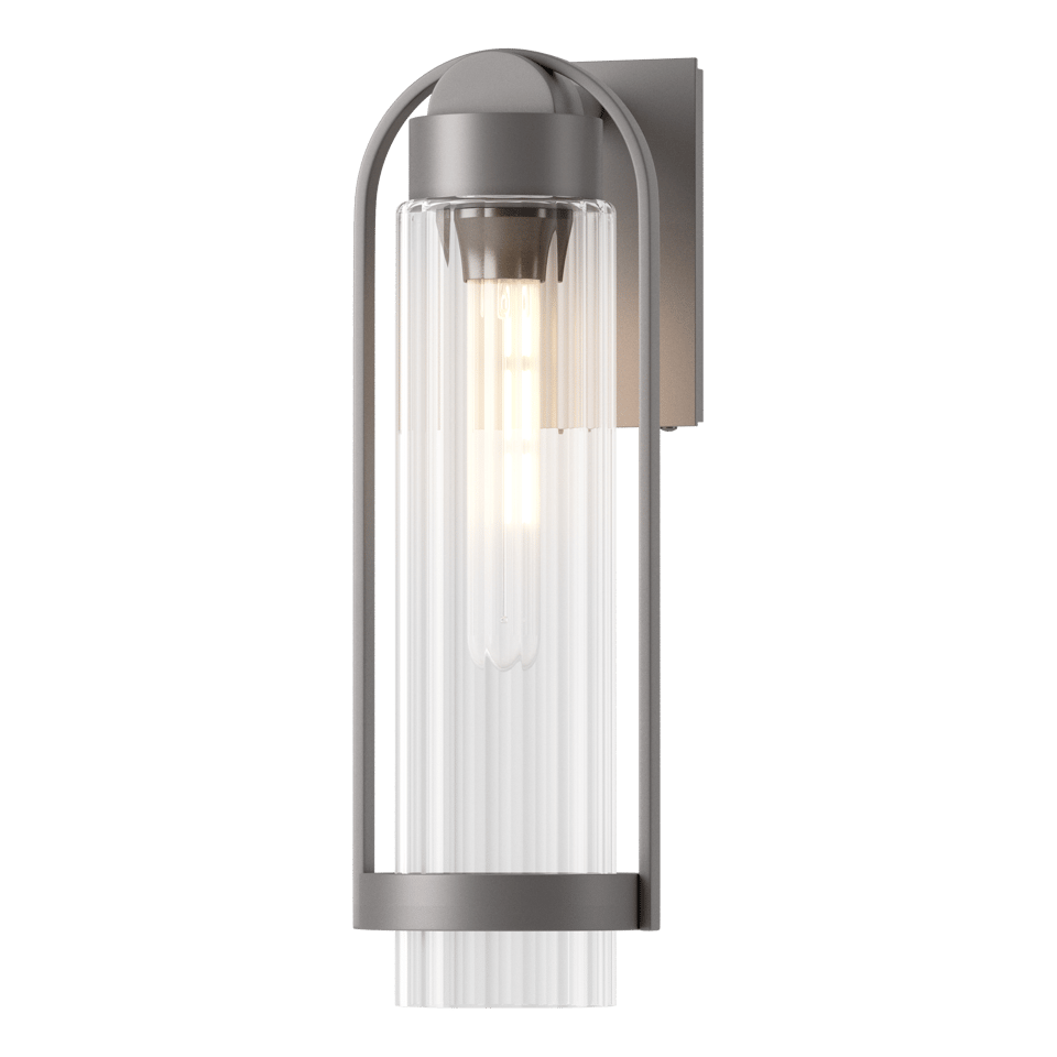 Hubbardton Forge Alcove Medium Outdoor Sconce 100W Dimmable 19.6" Modern Design UL Wet Rated