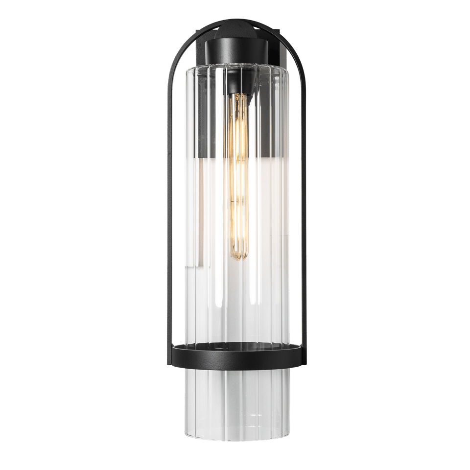 Hubbardton Forge Alcove Large Outdoor Sconce, 23.2" Height, Dimmable, UL Wet Rated, Hand-Shaped Aluminum