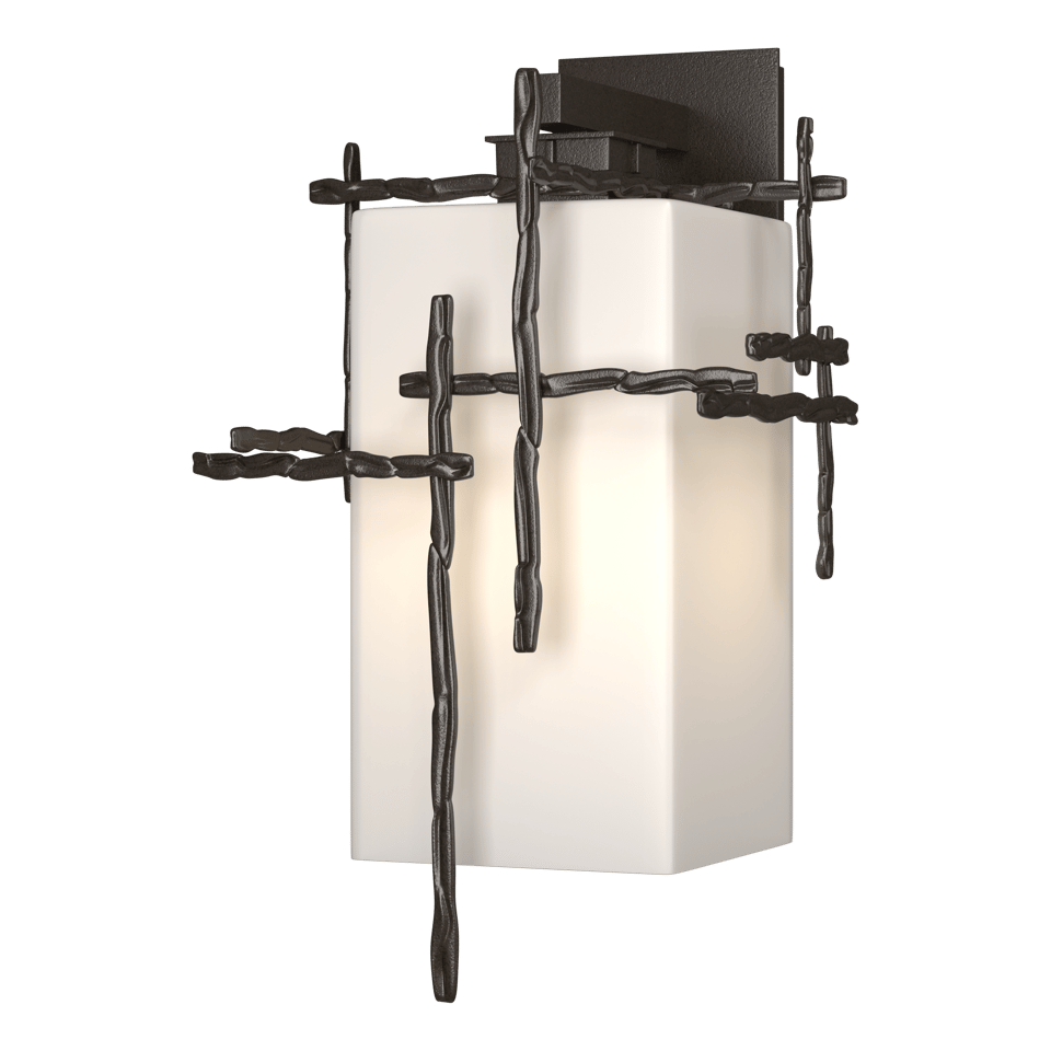 Tura Large Outdoor Sconce by Hubbardton Forge, Handcrafted Aluminum, Dimmable Light, UL Wet Rated