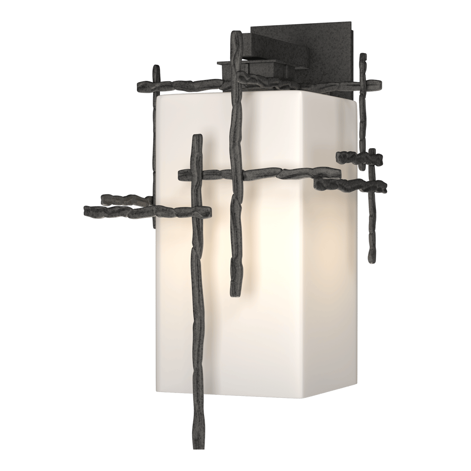 Tura Large Outdoor Sconce by Hubbardton Forge, Handcrafted Aluminum, Dimmable Light, UL Wet Rated