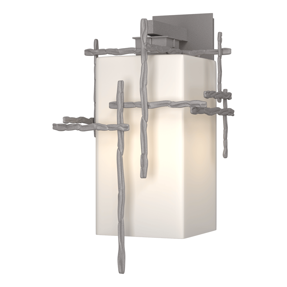 Tura Large Outdoor Sconce by Hubbardton Forge, Handcrafted Aluminum, Dimmable Light, UL Wet Rated