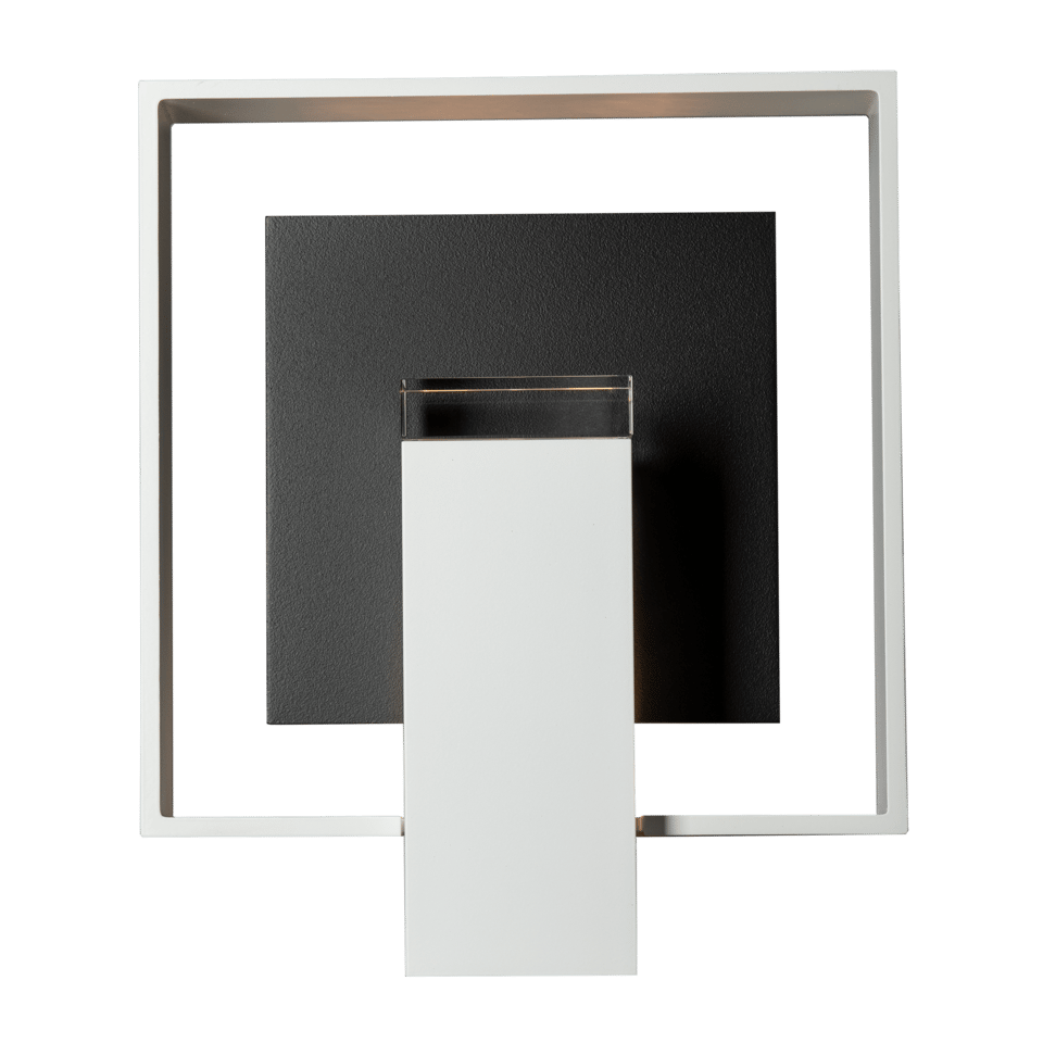 Hubbardton Forge Shadow Box 1-Light Outdoor Sconce, Dimmable, Weather-Resistant, Various Finishes