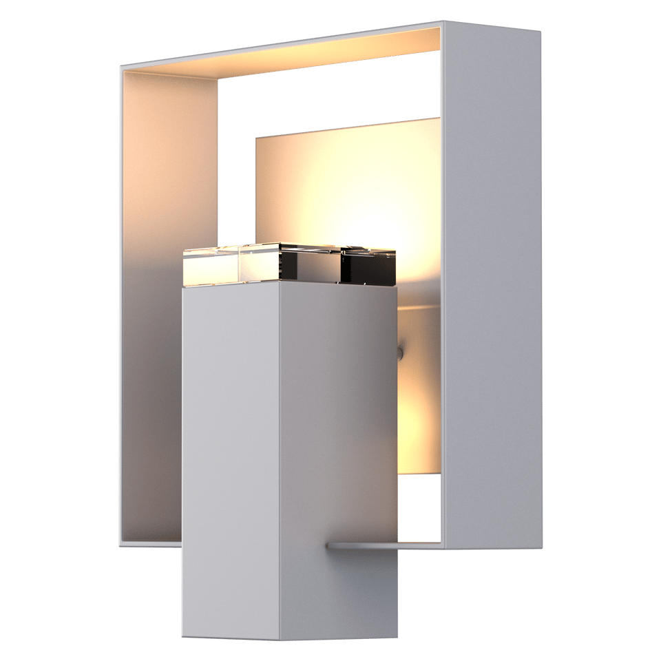 Hubbardton Forge Shadow Box 1-Light Outdoor Sconce, Dimmable, Weather-Resistant, Various Finishes