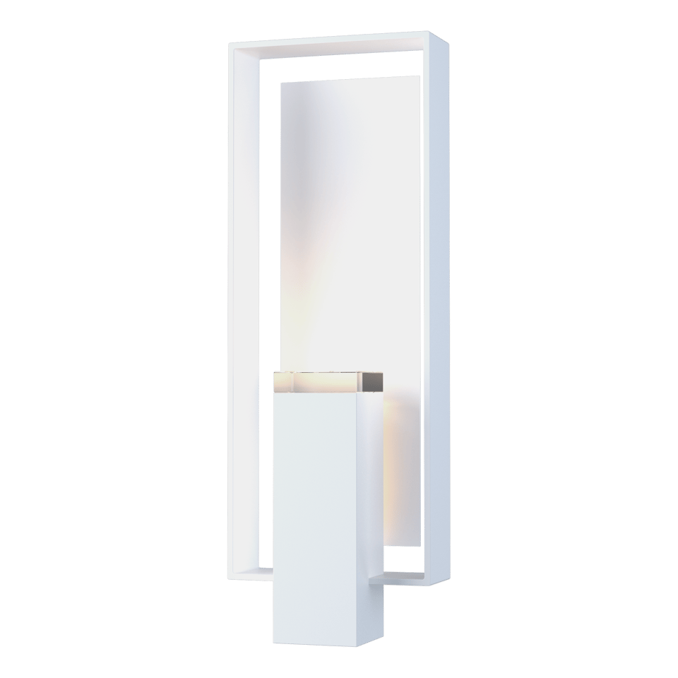 Hubbardton Forge Shadow Box Large Outdoor Sconce, Dimmable, UL Wet Rated, Multiple Finishes